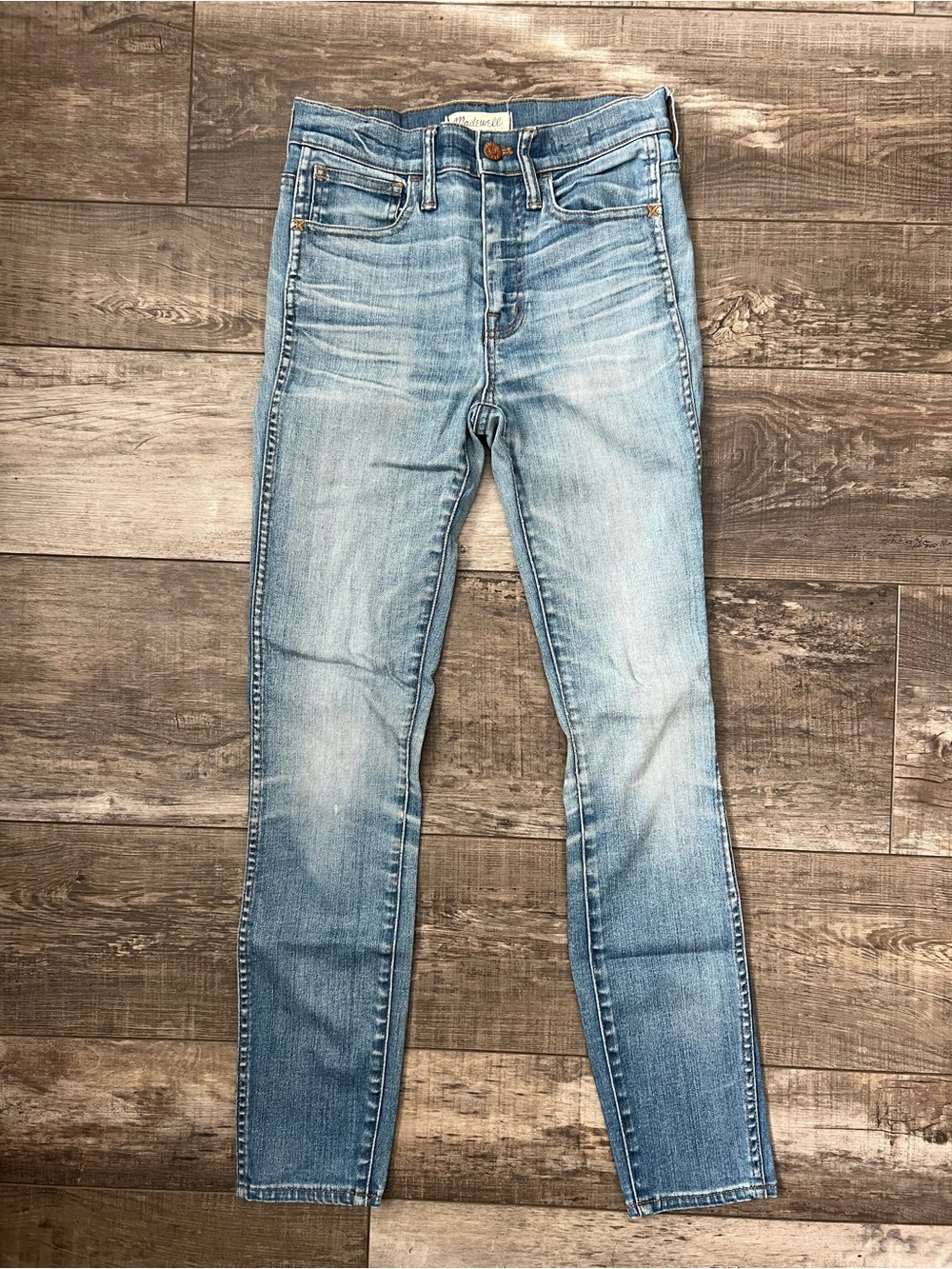 Madewell 10" High Riser Skinny Skinny Light Wash Women's Jeans - Blue